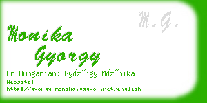 monika gyorgy business card