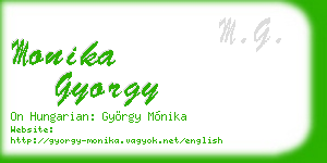 monika gyorgy business card